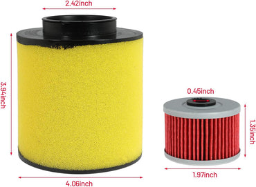 Air Filter Tune Up Kit Replace 17254-HM8-000 DPR8EA-9 for Recon 250 TRX250 TRX250TE TRX250TM TRX250X for Sportrax 250 TRX250EX TRX250X