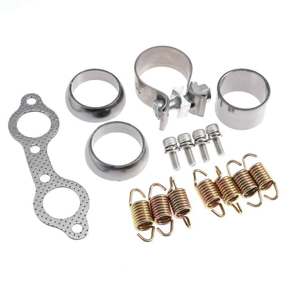 Exhaust Manifold Gasket Spring Rebuild Kit Replaces 3610047 7041687 7041804 5811511 for Polaris Ranger RZR 800 2008-2010 with Clamp