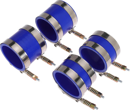 7.3 Hose Boot Kit for Ford F250 F350 7.3L Diesel 1999 2000 2001 2002 2003 with T Bolt Clamp Blue