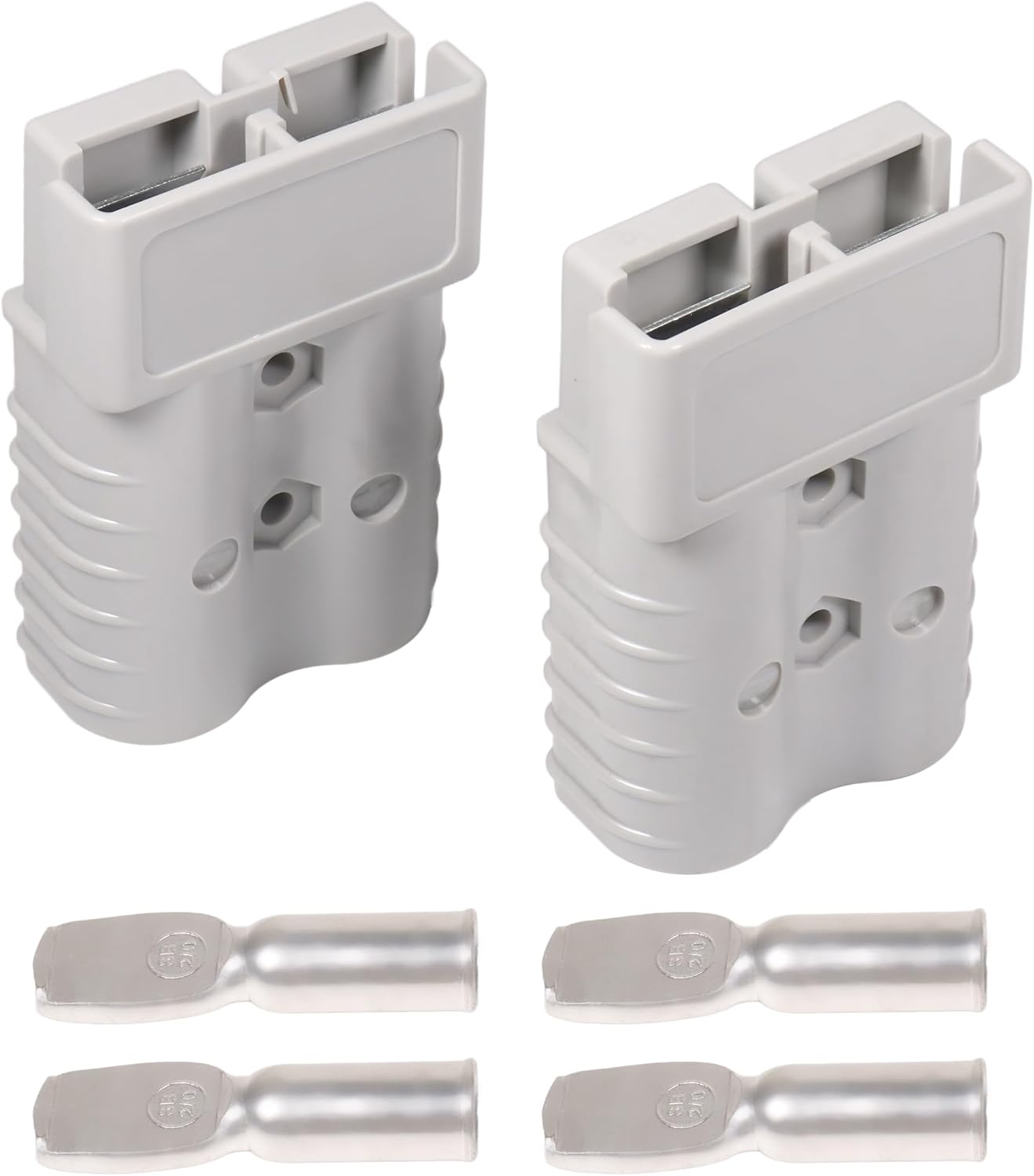350A 600V Battery Quick Connect Disconnect Connectors with 2/0 AWG Cable Plugs 2pack