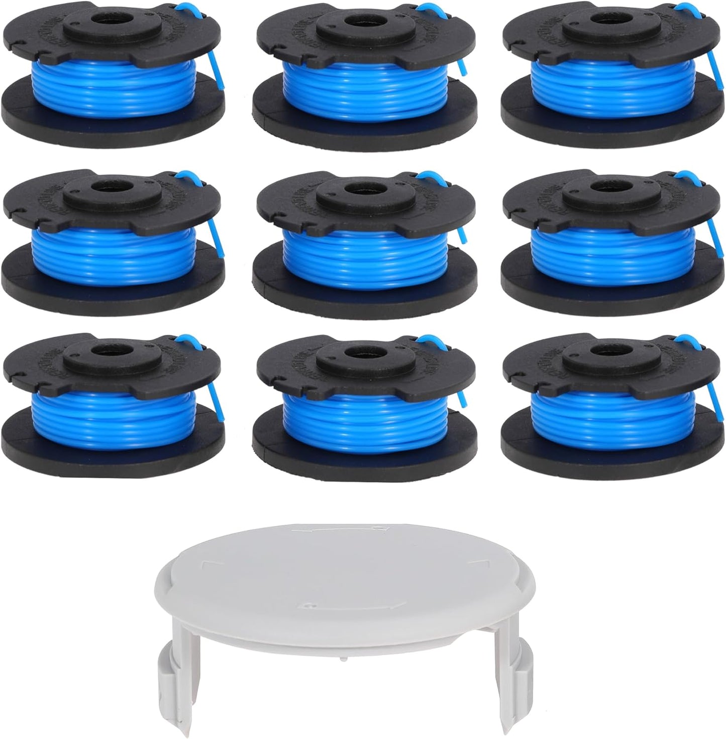 AC14RL3A Line String Trimmer Replacement Spool For Ryobi One+18v P2000 P2002 P2003 P2004 P2006 P2006A P20103 P2200 24v RY24021 RY24200 40v RY40021 RY40022 Cordless String Trimmer 11FT 0.065 Inch