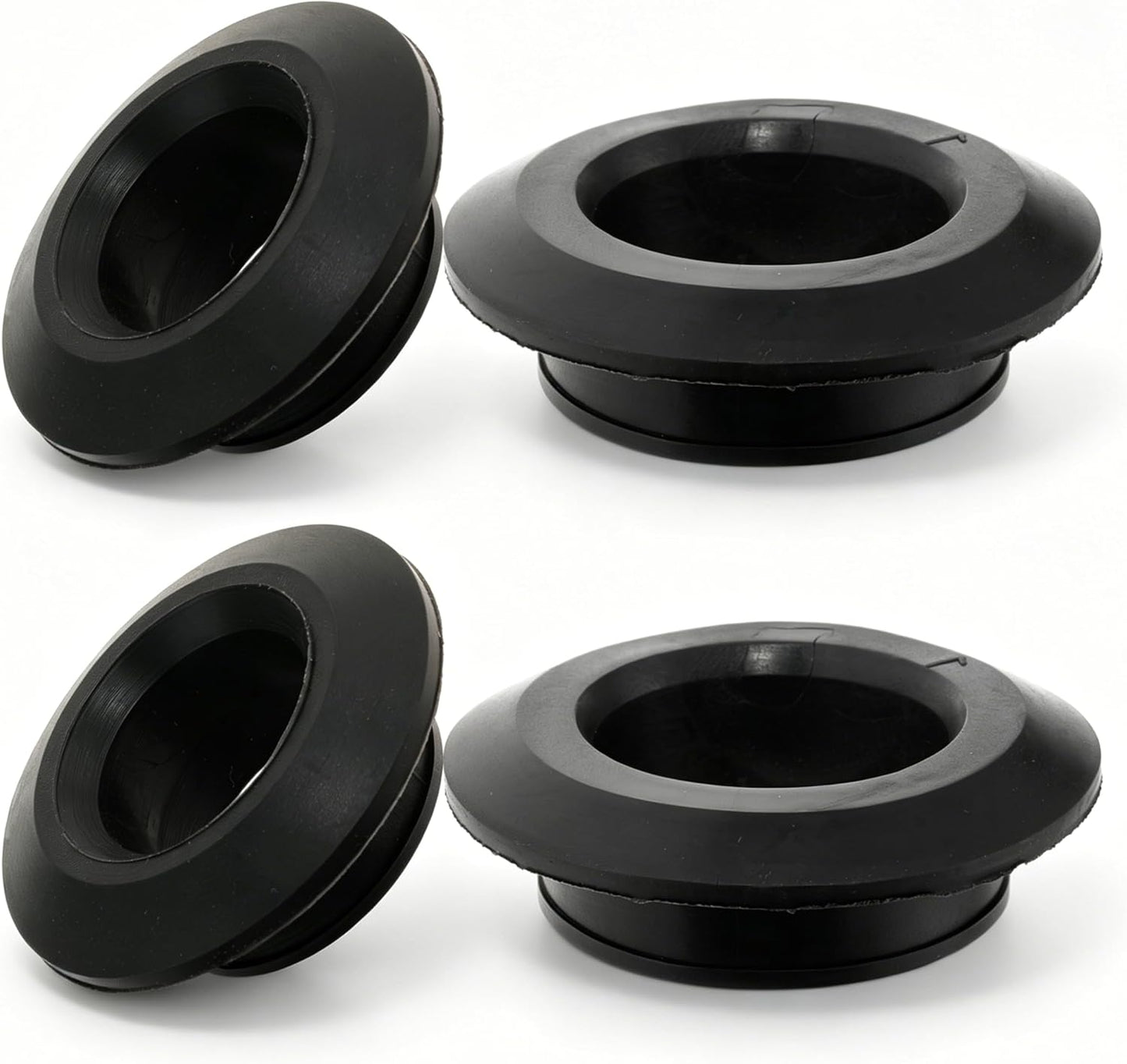 2 Pack 3/4in and 1in Uniseal Flexible Rubber Tank Sealing Adapter Bulkhead Fitting Compression Fittings for PVC Hard Pipe