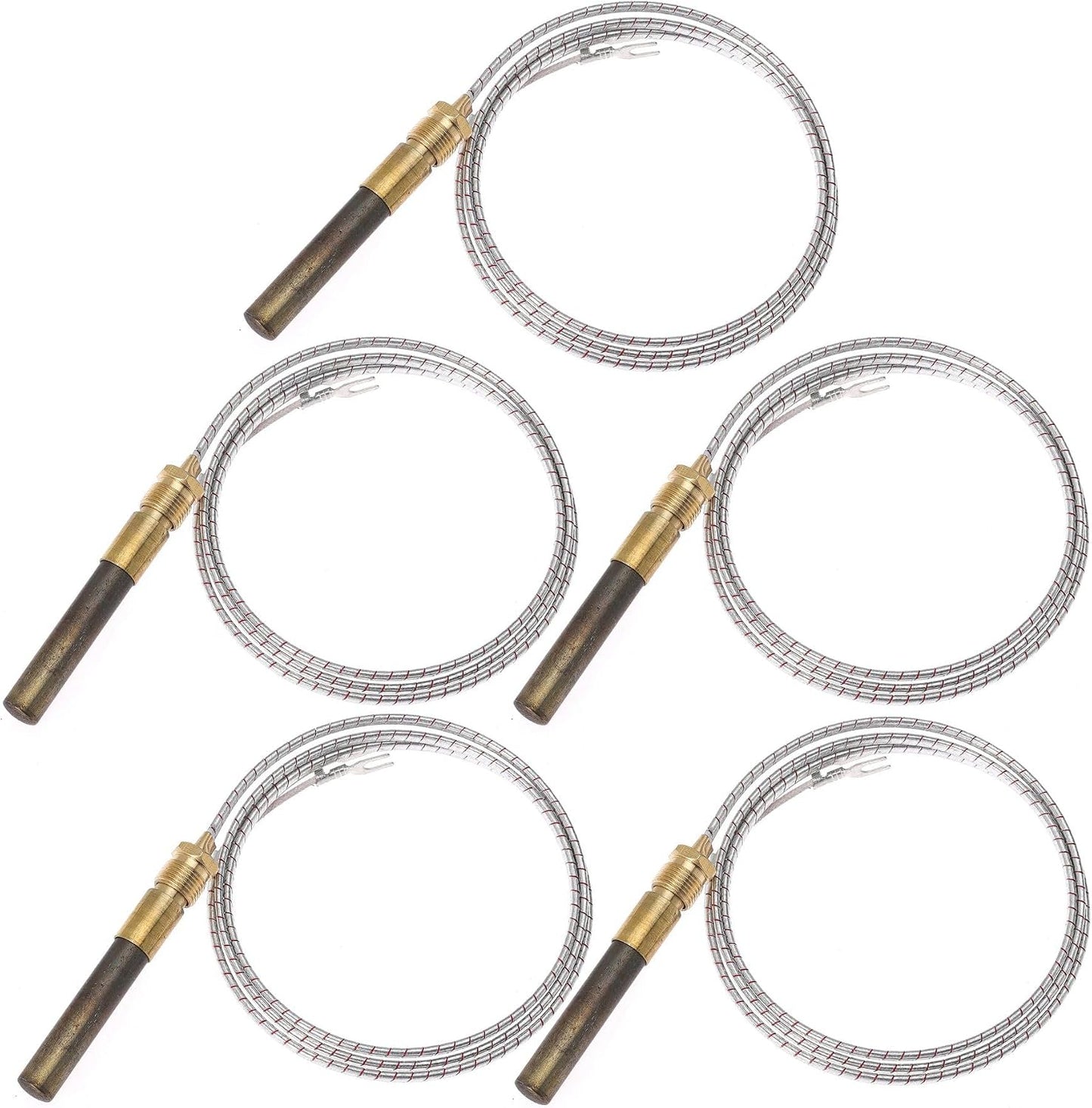 36'' 750mv Thermopile Generators for Fireplace Gas Ovens/Grills/Boilers/Water Heaters Frying Furnace 750℃ Millivolt Thermocouple