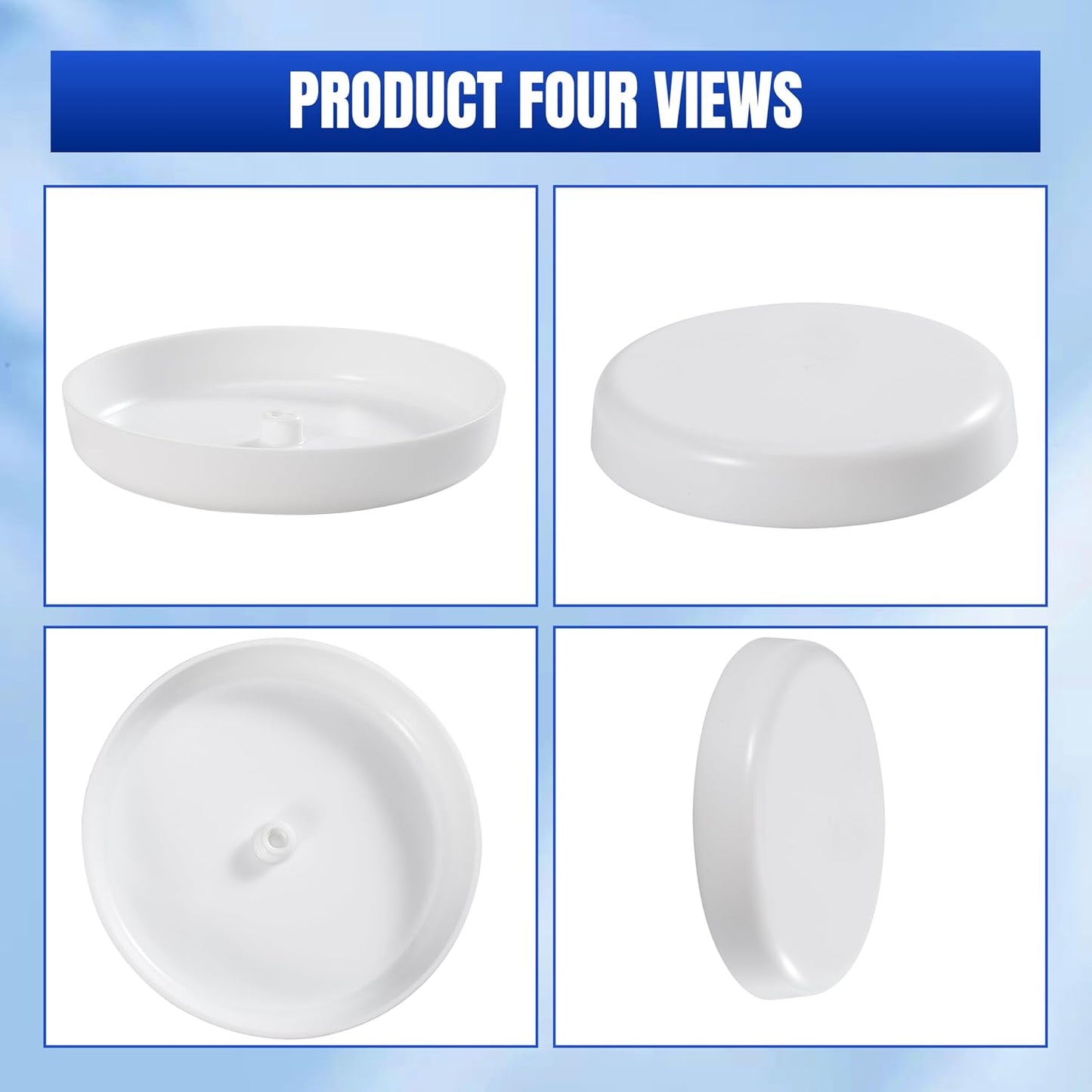 2 Pack RV Roof Mushroom Vent Cap Water Guard Cover for RV Homes Campers Trailers Keystone Motor