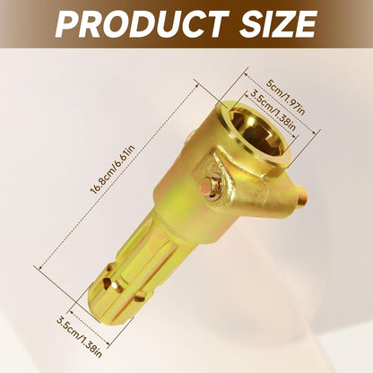 PTO Extender Adaptor, 1 3/8in 6 Spline Female, 1 3/8in 6 Spline Male, 70HP | For John Deere Bobcat,for Kubota,for Bush Hog Tractor, PTO Shaft Extension, PTO Shaft Quick Connect