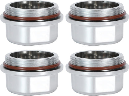 Hub Dust Caps, Axle Dust Grease Cap with O- Ring for Vortex 48355v, Boat, Nitro, E-Z, for Ranger Replace K71-G01-73, 21-261, 81143, for Marine for Dexter Trailer Hub Wheel, Silver (4)