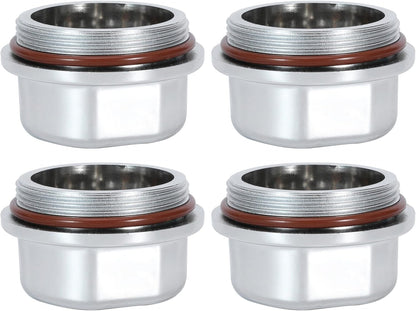 Hub Dust Caps, Axle Dust Grease Cap with O- Ring for Vortex 48355v, Boat, Nitro, E-Z, for Ranger Replace K71-G01-73, 21-261, 81143, for Marine for Dexter Trailer Hub Wheel, Silver (2)