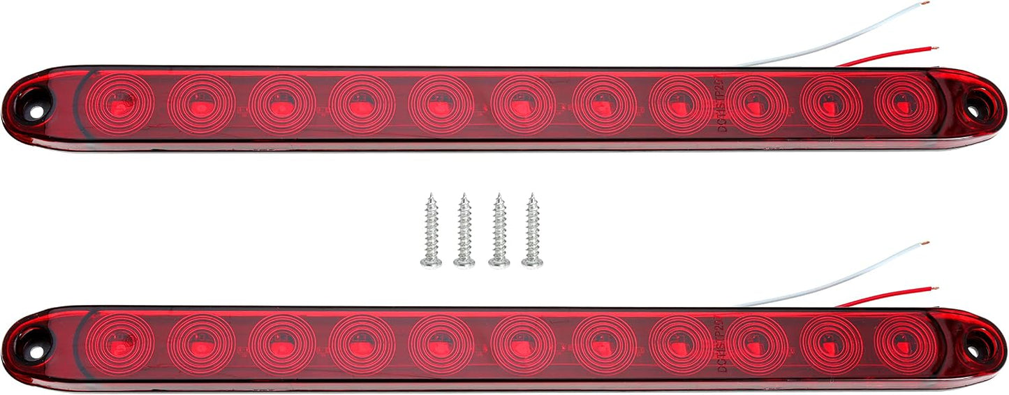 15 Inch 11 LED Trailer Light Bar 12V LED Tail Lights for Park Stop Brake Turn Signal Trailer Car Truck Boat Motorcycle 2PCS