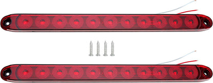 15 Inch 11 LED Trailer Light Bar 12V LED Tail Lights for Park Stop Brake Turn Signal Trailer Car Truck Boat Motorcycle 2PCS