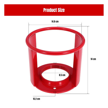 Acetylene Cylinder Regulator Safety Cap Protector Safety Collar 3-1/2 x 12 Fine Thread for Acetylene Cylinder, Acetylene Tank, High Pressure Cylinder, Low Pressure Cylinder (Red, 1PCS (312))