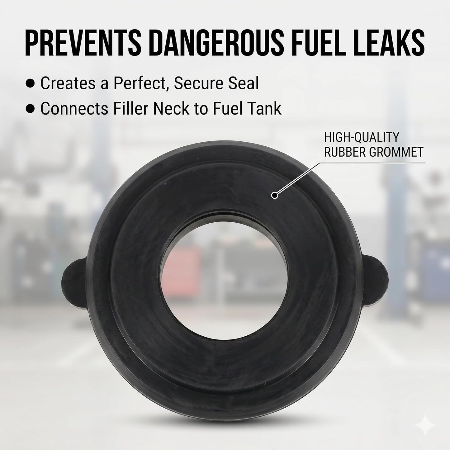 Filler Neck Gasket Fuel Tank Seal Grommet for Ford Mustang Lincoln 1981-1998 Replaces F4ZZ9072DA, 2PC