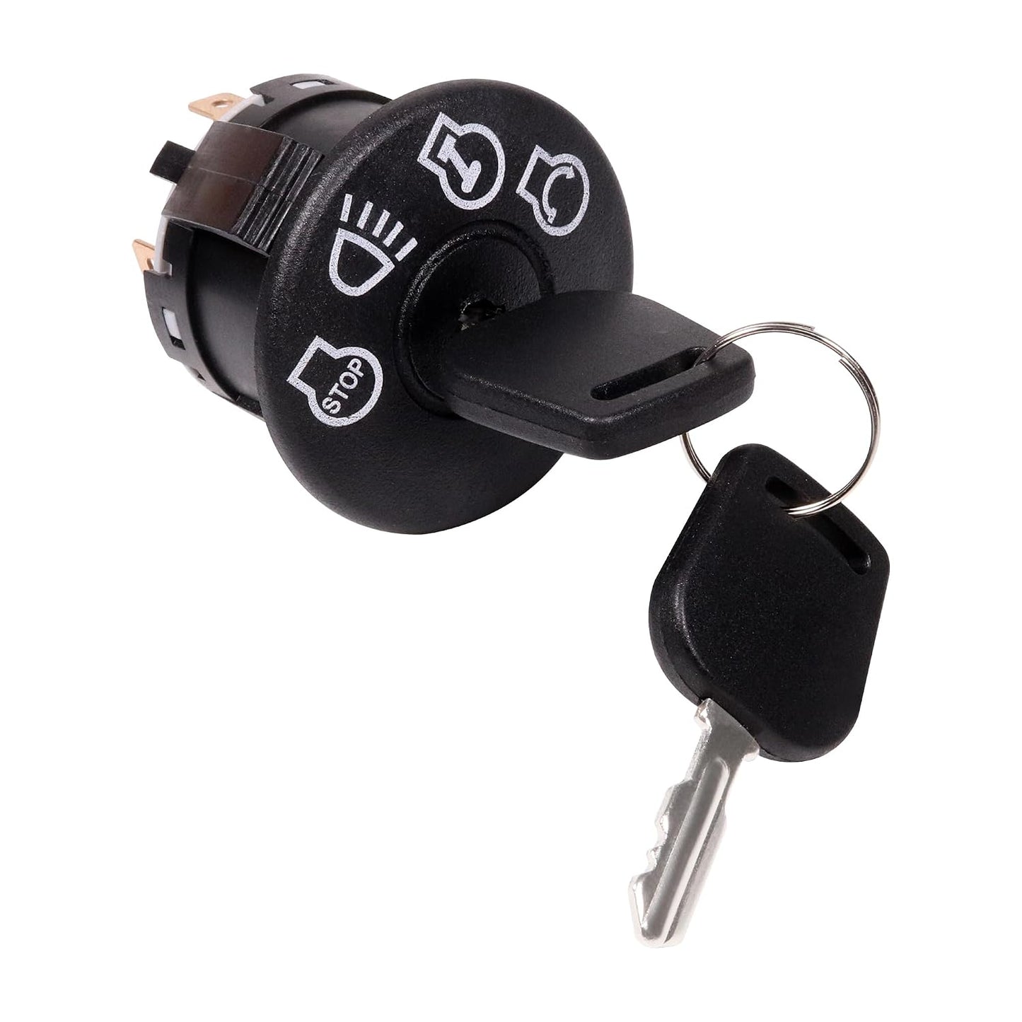 Starter Ignition Switch for John Deere X100 X300 X304 X310 X320 X324 X330 X340 X350 X354 X360 X370 X380 X384 X390 X500 X520 X530 X534 X540 with 2 Keys, 4 Positions