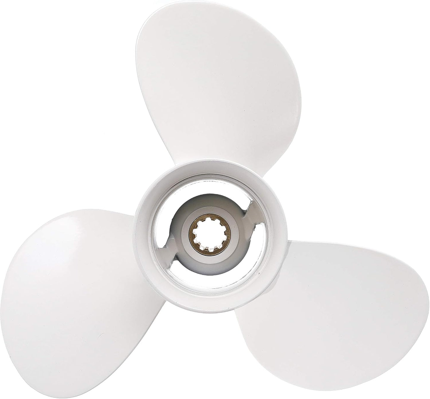 Boat Outboard Moto Propeller 9 7/8 x 11 1/4-F for Yamaha F25 20HP 25HP 30HP Motor Engines 20-30 HP Replace 664-45947-01-EL