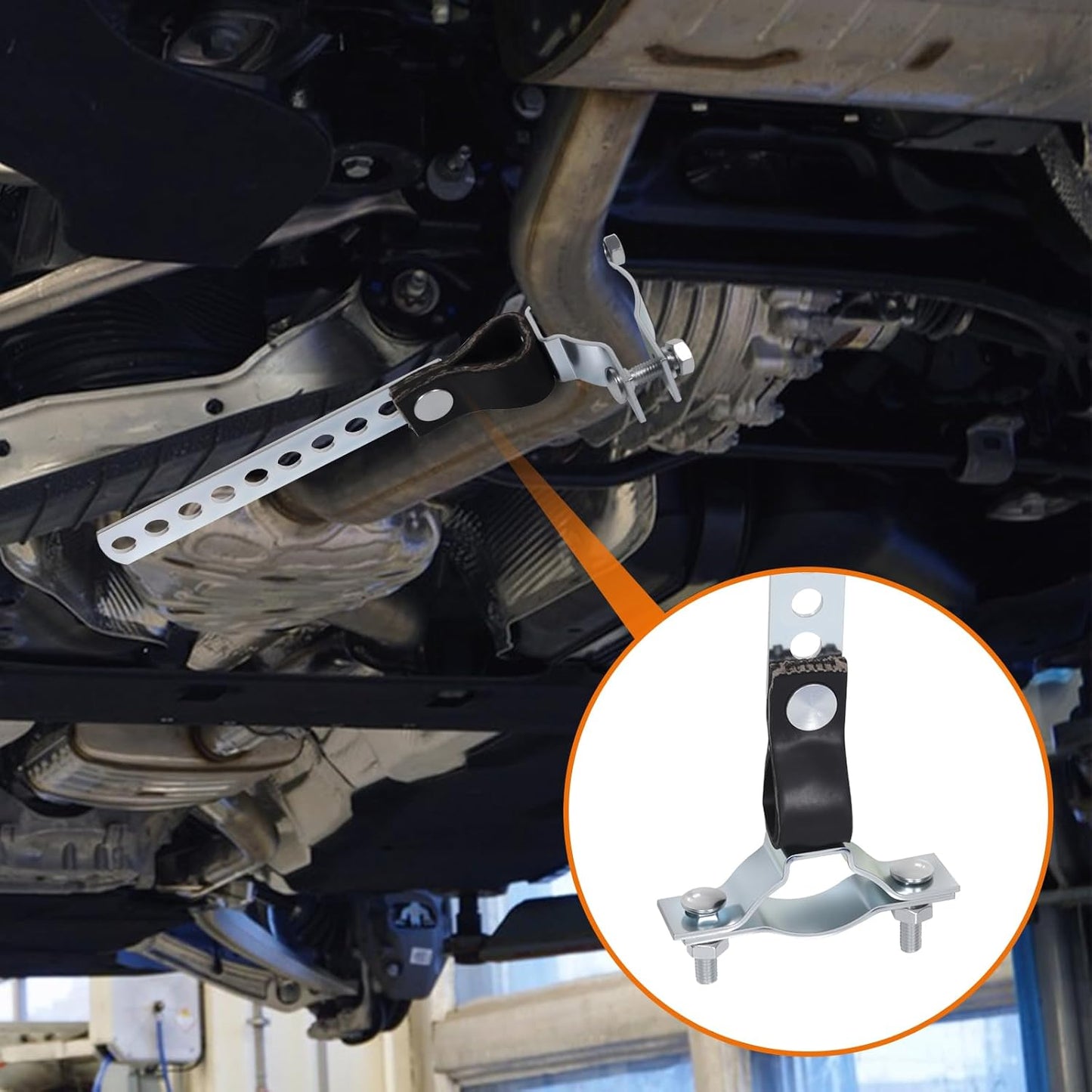 Muffler Hanger Exhaust Hanger for RV for Cummins for Generator Onan 2500 4000 5500 for Odyssey Replace 1552174 155-2174 (Pack of 1, Rv Style)
