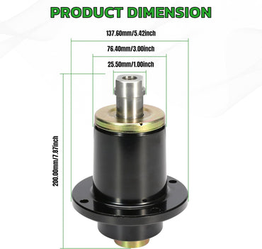 Mower Deck Spindle Assembly, Wheel Beariing Spindle for Bad Boy Maverick CZT ZT Elite, for Pup Lighting Series 48" 50" 52" 60" 72" Replace 037-6015-50, 037 6015 00 (Pack of 3)