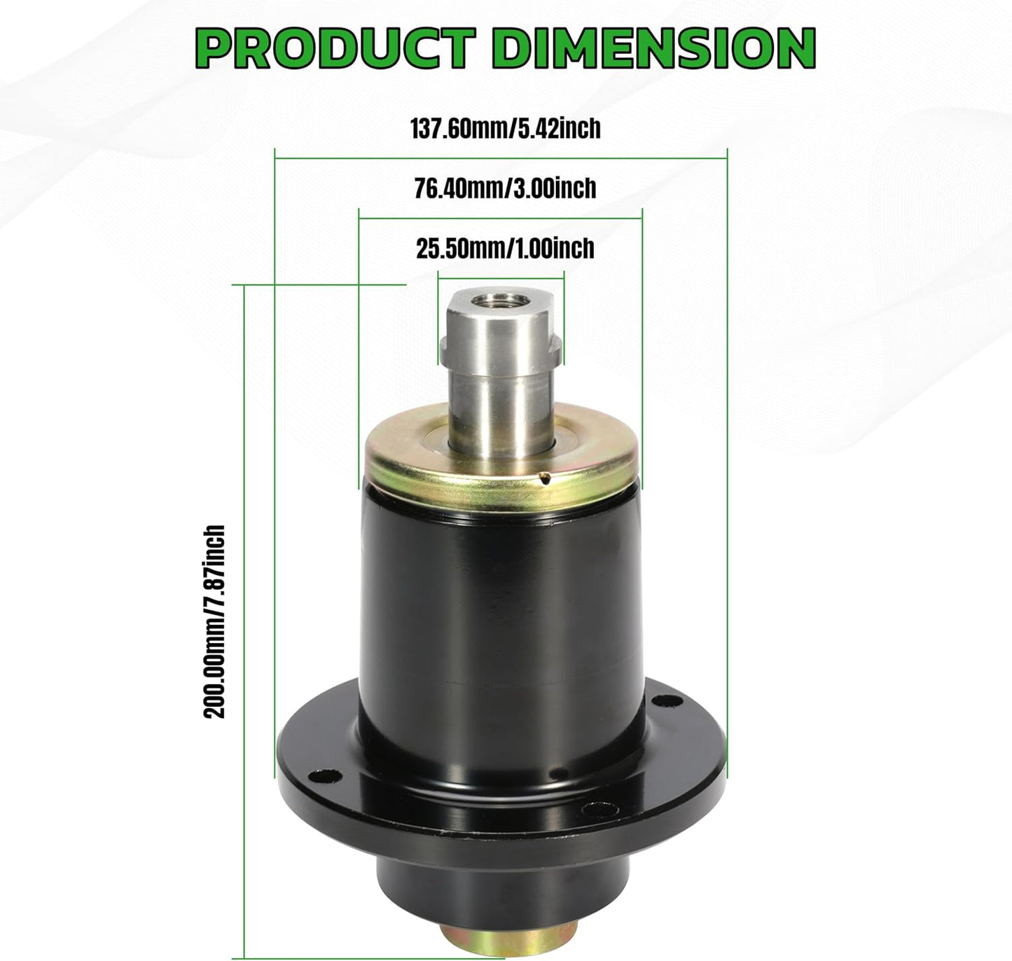 Mower Deck Spindle Assembly, Wheel Beariing Spindle for Bad Boy Maverick CZT ZT Elite, for Pup Lighting Series 48" 50" 52" 60" 72" Replace 037-6015-50, 037 6015 00 (Pack of 3)
