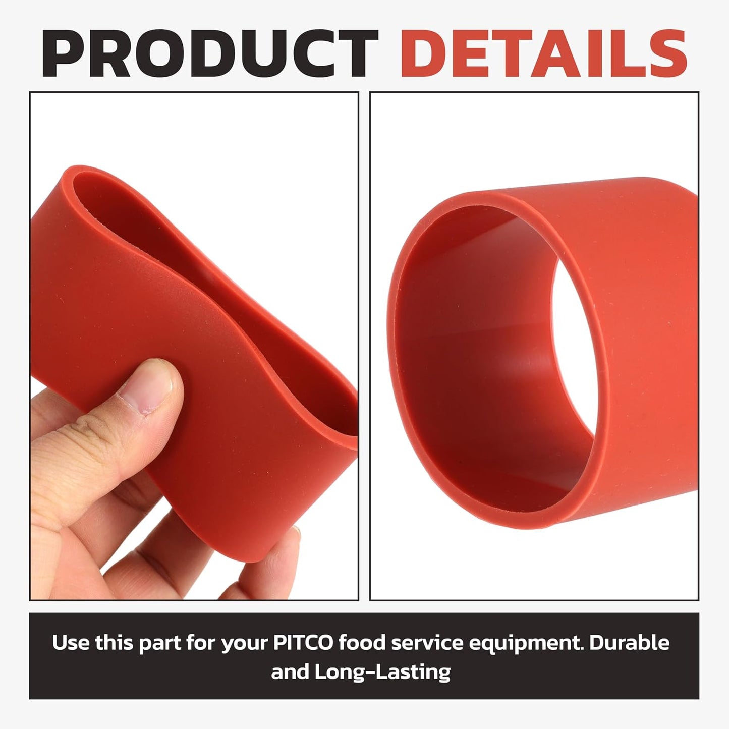 Silicone Drain Line Sleeve Gasket for Pitco Fryers Replace 60059302-High Temperature Resistance