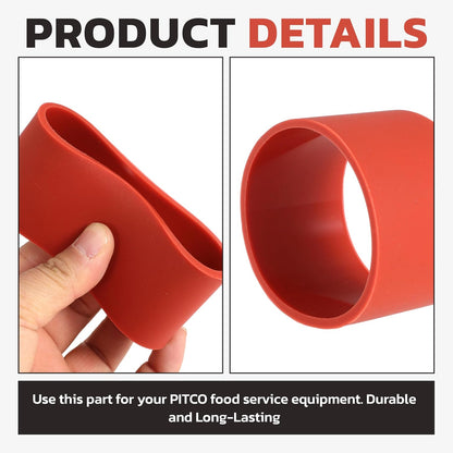 3PCS Silicone Drain Line Sleeve Gasket for Pitco Fryers Replace 60059302-High Temperature Resistance