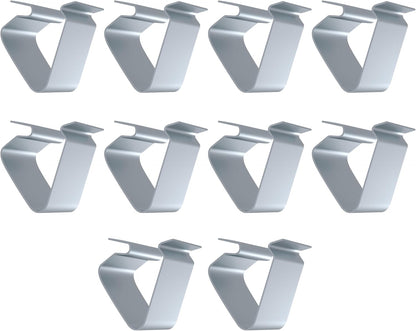 RV Window Screen Clips Stainless Steel Spring Bail Retainer Clips for RV Windows, Doors, Garage, and Patio Screens (10PCS)
