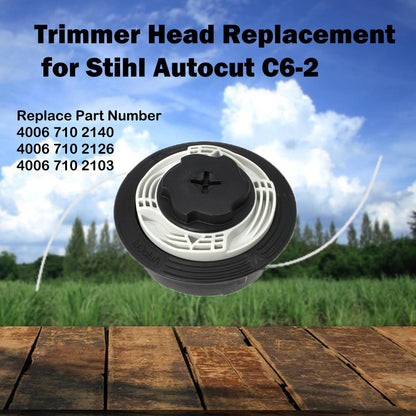 C6-2 Trimmer Head Replacement for Stihl Autocut C6-2 Fits FS38 FS40 FS40C FS45 FS46 FS50 FS50C FS56 FSA60R FSA86R Weed Eater Replace 40067102126 (Trimmer-F063)