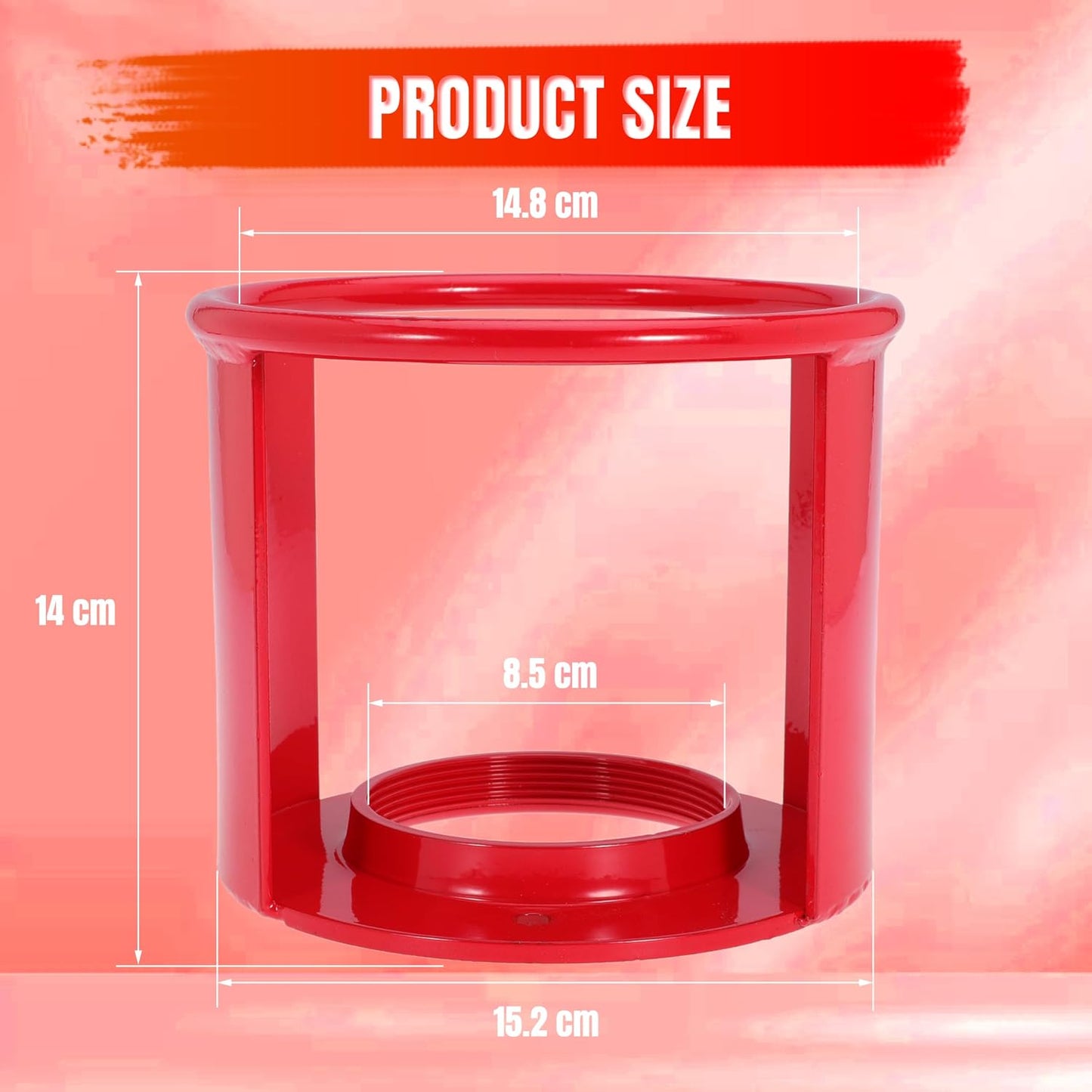 Acetylene Cylinder Regulator Safety Cap Protector Safety Collar 3-1/2" x 12" for High and Low Pressure Tanks Acetylene Tanks Gas Cylinders, Fine Thread (1pcs)