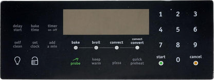 Range Oven Board Control Overlay Replacemnet for Frigidaire 316419828