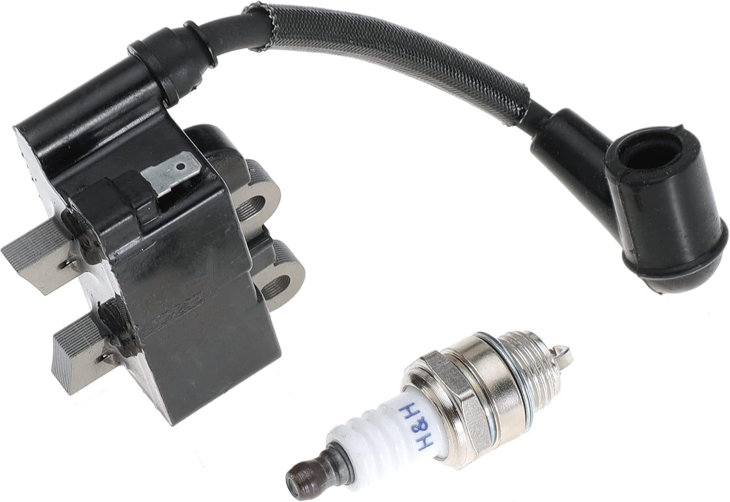Ignition Coil 291337001 with Spark Plug for Ryobi RY254BC 25.4CC and RY252CS RY253SS RY251PH 25cc String Trimmer 2 Cycle Trimmer Brush Cutter