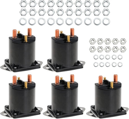 36V Solenoid for Club Car DS Golf Cart Replace 8016 1976-1998 4 Terminal Golf Cart Solenoid 5PCS