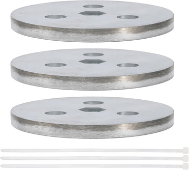 Pool Skimmer Weight Zinc Anode Plate with Plastic Ties Zinc Plate Into Your Skimmer Basket Skimmer Deck Cover Plate Anti Corrosion and Electrolysis (3)