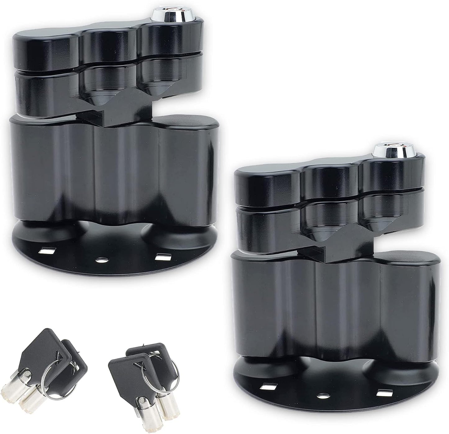2Pack Pack Mount Lock with Keys Locking Pack Mount for Rotopax for RX-LOX-PM for LOX-PM Fuel Pack or Storage Box Water Pack Gas Can Mounts and for Fuel Standard Pack