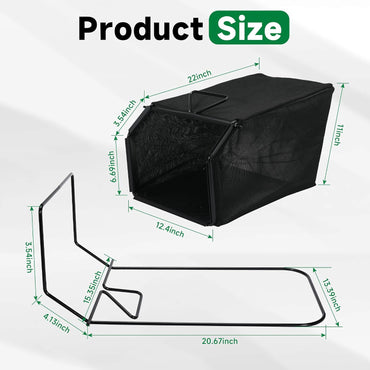 Lawn Mower Bag and Frame Set Grass Catcher Bag and Frame for to-ro 22" Recycler Lawn Mower Replace 132-4483-03 115-4664 114-2639-03 (Bag+Frame)