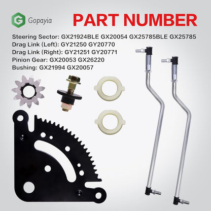 Steering Sector Drag Link Kit for John Deere D100 D105 D110 D120 D125 D130 D140 D150 D160 D170 Lawn Tractor