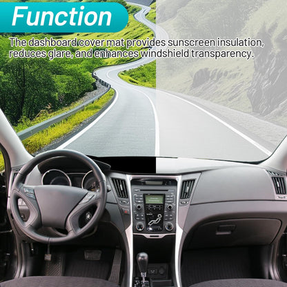 Dashboard Cover Dash Covers Pretector Mat for Hyundai for Sonata 2011 2012 2013 2014 Anti-Slip Dash Board Sunshield