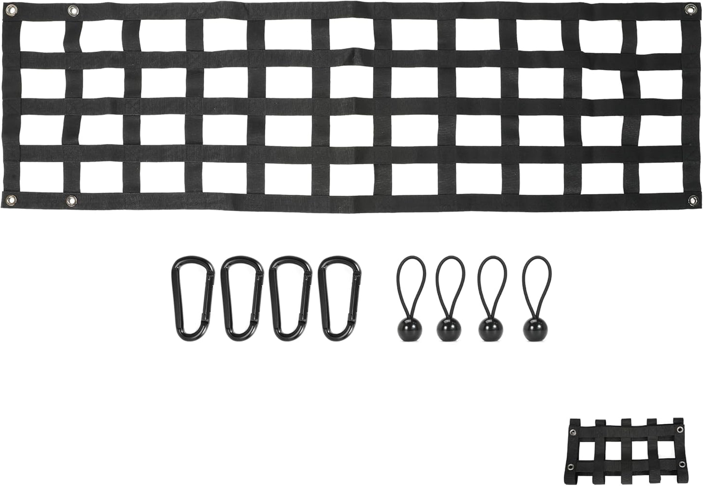 60'' x 18'' Tailgate Net for Full Size Truck Bed, 60x18 Pickup Cargo Net Tail Gate Cargo Netting for GMC, for Chevy Chevrolet, for Ford, for Dodge Ram (Style B)