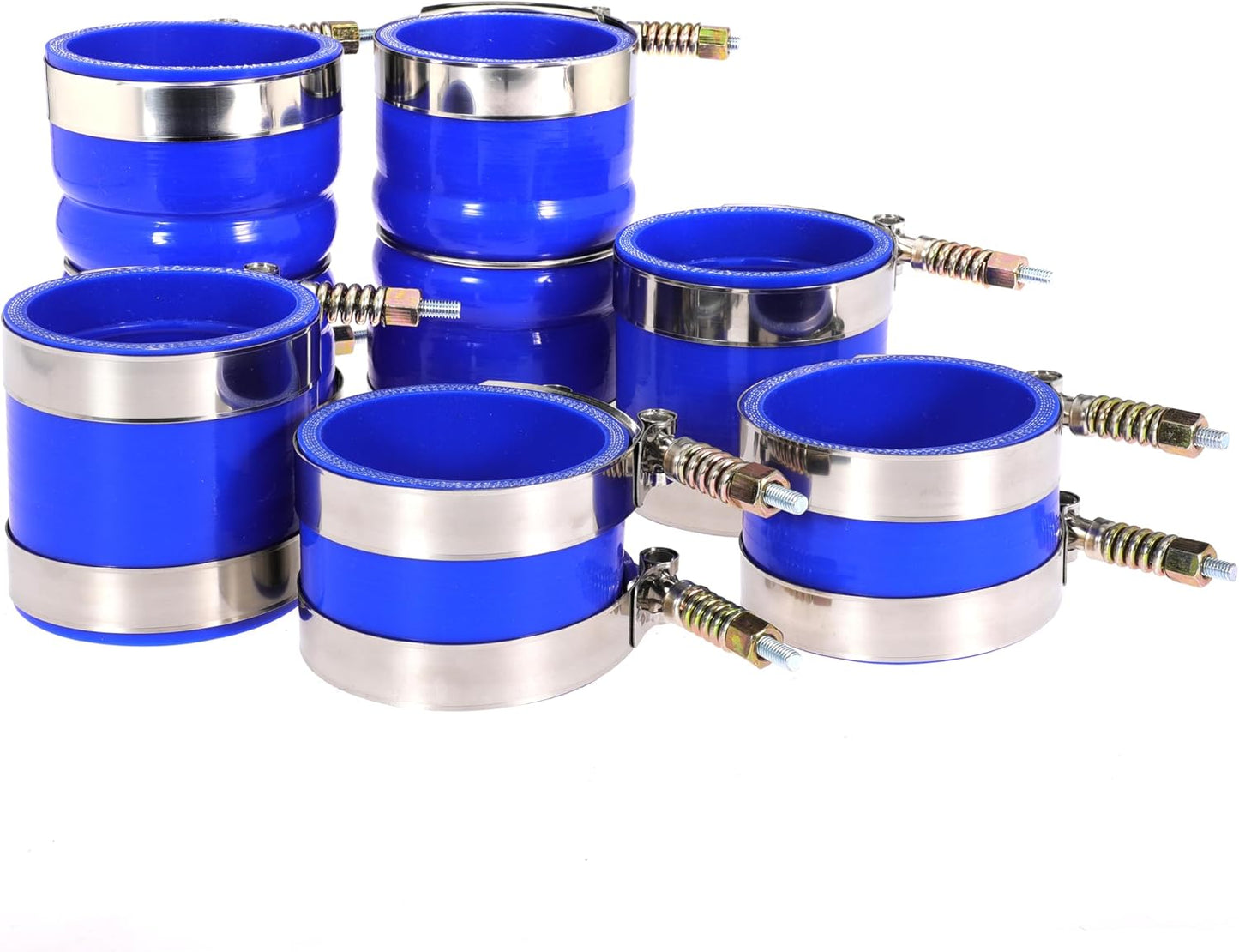 7.3 Hose Boot Kit for Ford F250 F350 7.3L Diesel 1999 2000 2001 2002 2003 with T Bolt Clamp Blue