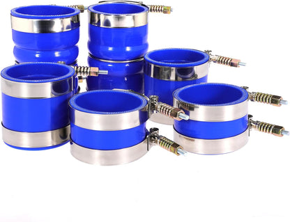 7.3 Hose Boot Kit for Ford F250 F350 7.3L Diesel 1999 2000 2001 2002 2003 with T Bolt Clamp Blue