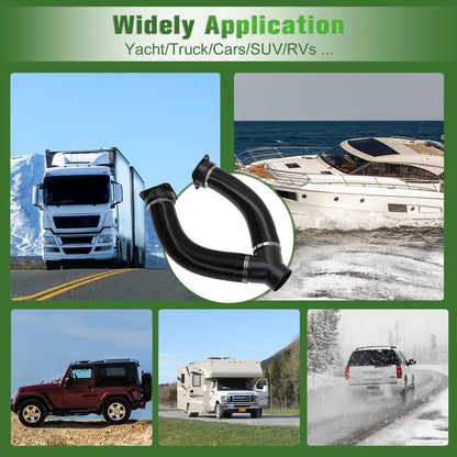 75mm Diesel Heater Pipe Duct Vent Kit with Warm Air Outlet for Webasto for Eberspacher 2KW 5KW 8KW Diesel Parking Heaters (Y-shape)