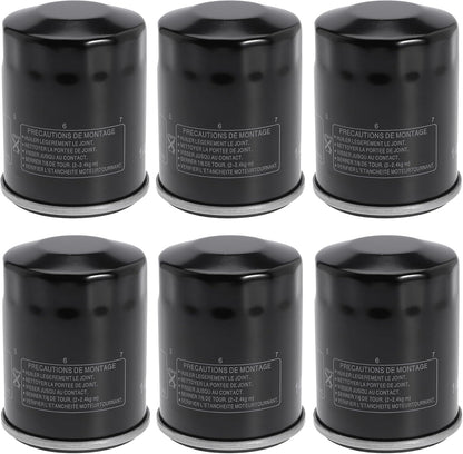 Oil Filter Replace 8M0162829, 8M0065104, 8M0162830, 8M0065103, 822626K04, 822626Q04 for Mariner 25-115HP Four Stroke Outboards Engines (Pack of 6)