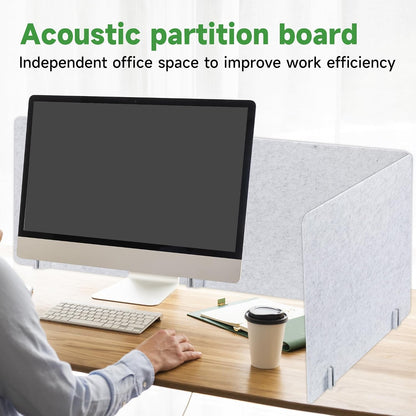 Desk Privacy Panel Acoustic Divider Panel Portable Desk Partition Desk Divider Noise Visual Isolate Table Divider for Student Study Office Library (Gray-6, 23.6" x 23.6")