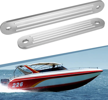 Transom Support Plate Kit TSP-1 TSP-2DP Fit for Top Bolt Holes and Lower Support Bolt Holes Marine Aluminum Transom Support Plate Replace for 3001-8067 Holes Size 12” x 2” and 15” x 2”