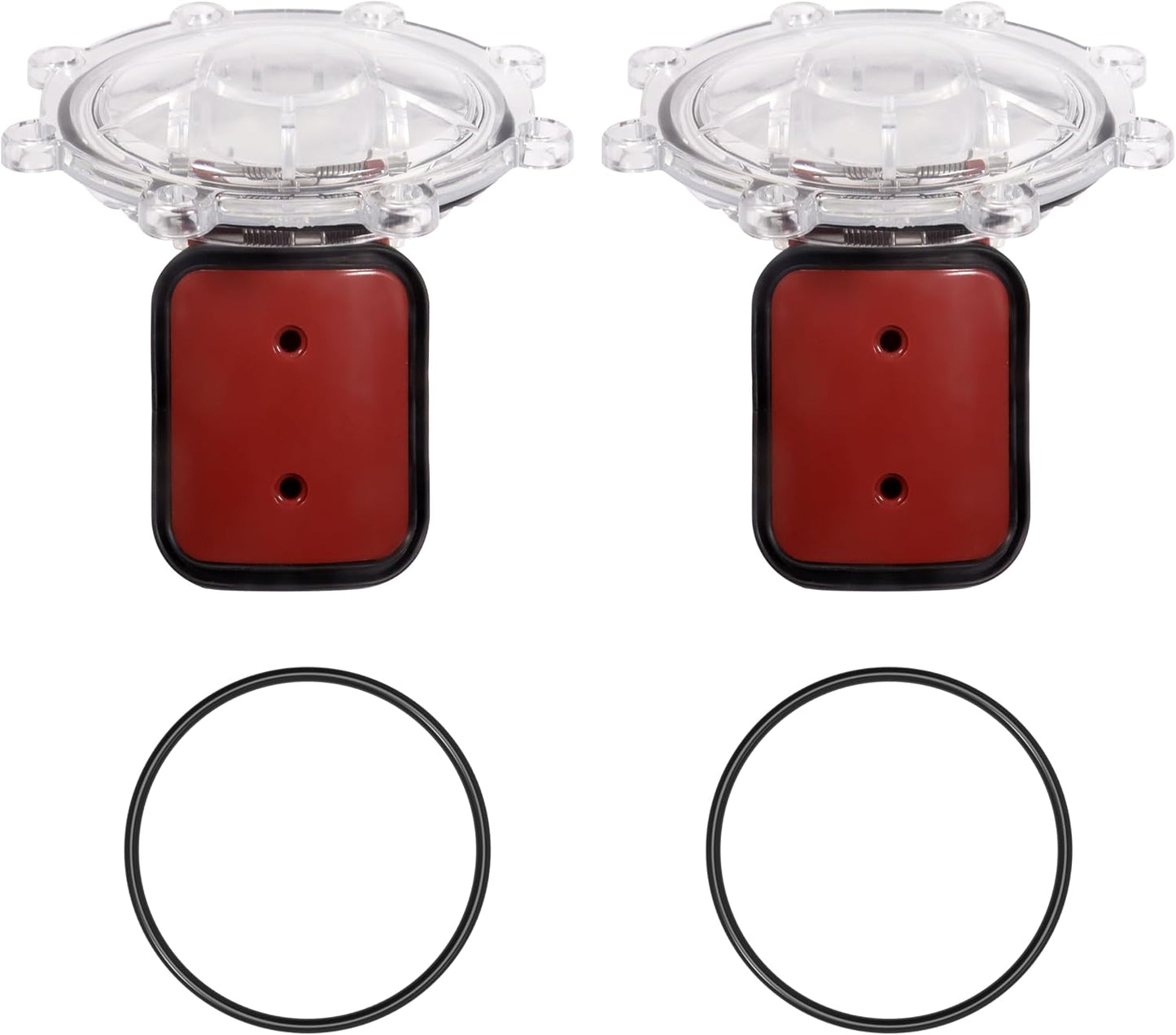 7056 Pool Check Valve Cover with Flapper Assembly for Zodiac for Jandy 7511 7512 7235 Spring Check Valve Biult in 7451 Flapper, 1132 O-Ring, 7236 Cover, 7304 Pin and 7302 Spring (Set of 2)