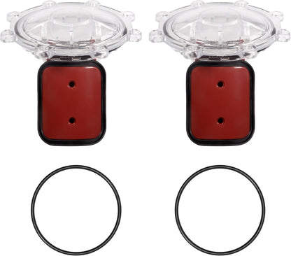 7056 Pool Check Valve Cover with Flapper Assembly for Zodiac for Jandy 7511 7512 7235 Spring Check Valve Biult in 7451 Flapper, 1132 O-Ring, 7236 Cover, 7304 Pin and 7302 Spring (Set of 2)