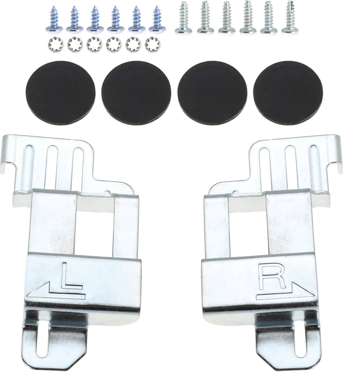 24 Inch Stacking Kit for GE GFA24KITL Washer Dryer Stack Bracket for 24" Front Load Laundry (Set of 1, White)