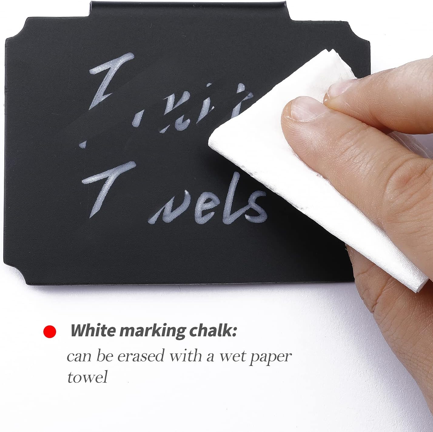 Basket Bin Labels, 32PCSLabel Clip on Removable Basket Kitchen Pantry with White Chalk Markers for Storage Bin Basket Box Hanging Bin Clip Label