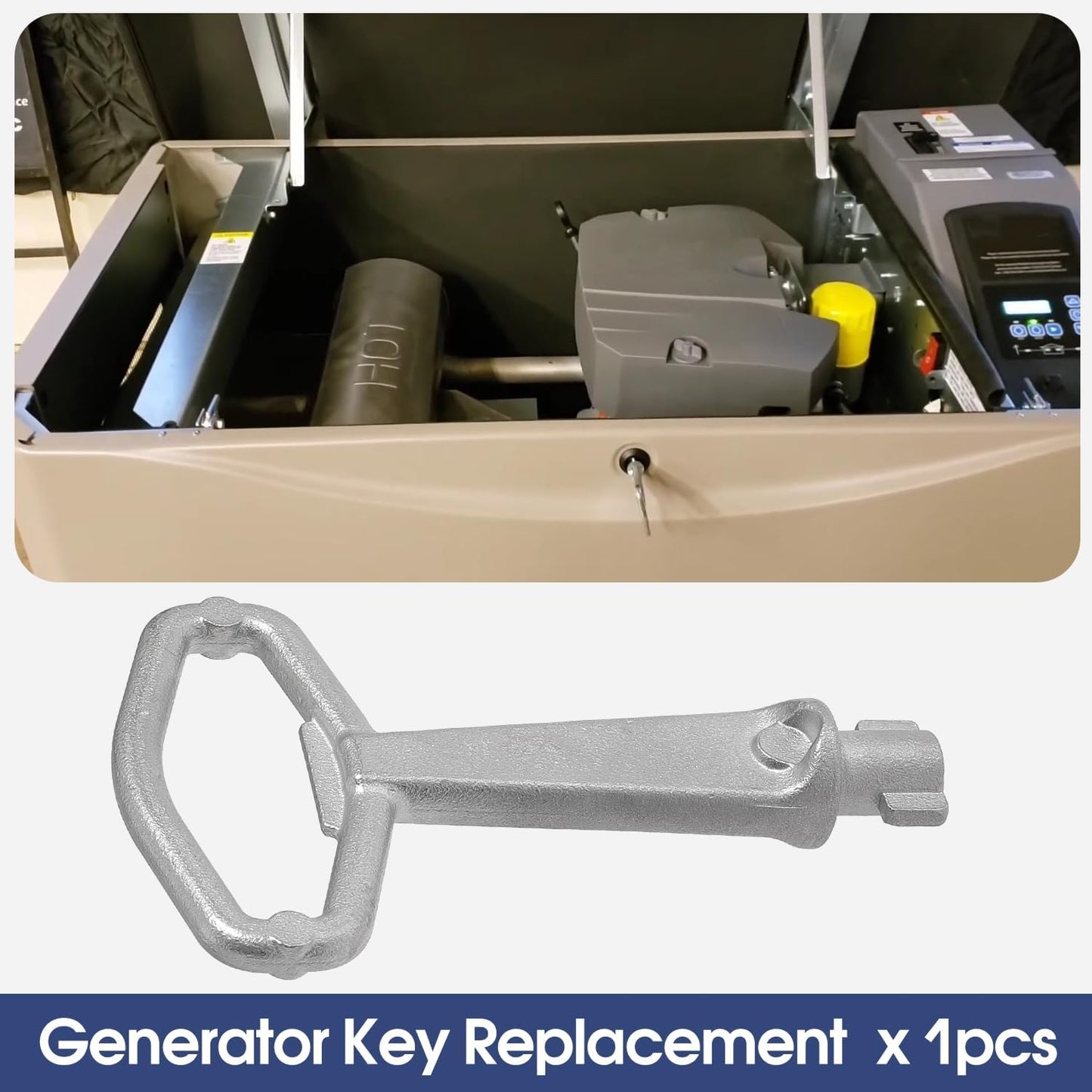 Generator Key Replacement Compatible with GM82922 Latch Opening Tool for Kohler 8RESV 10RESVL 12RESV 14RESA 20RESA 14RCA 20RCA, 1PCS