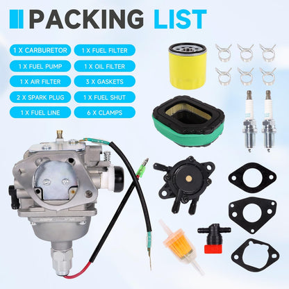 Carburetor for Kohler Courage SV715 SV720 SV735 SV840 SV730 SV740 SV820 26HP 23HP 22HP 25HP Replace 3285304 3285312-S with Filters and Fuel Pump