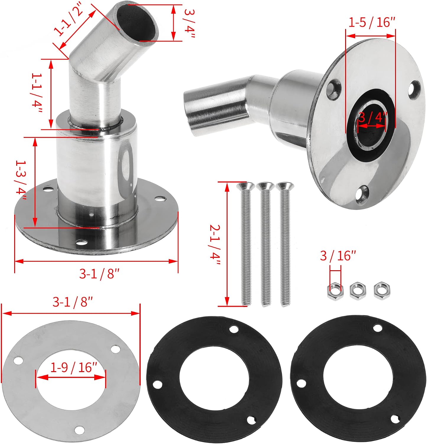 Bend Thru Hull Exhaust Skin Fitting 24mm Hose Pipe Socket for for Webasto for Planar for Eberspacher for Chinese Parking Heaters