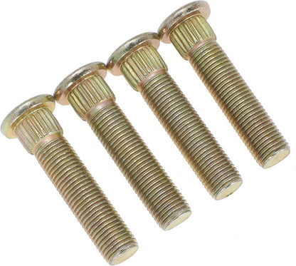 Front Wheel Stud for Polaris for Ranger for Crew for RZR for Sportsman for Trail ACE XP XP4 RZR 4 570 700 800 900 2002-2022 Replace 7517871, 3/8" x 24 Thread x 1-3/4" Long (4PCS)