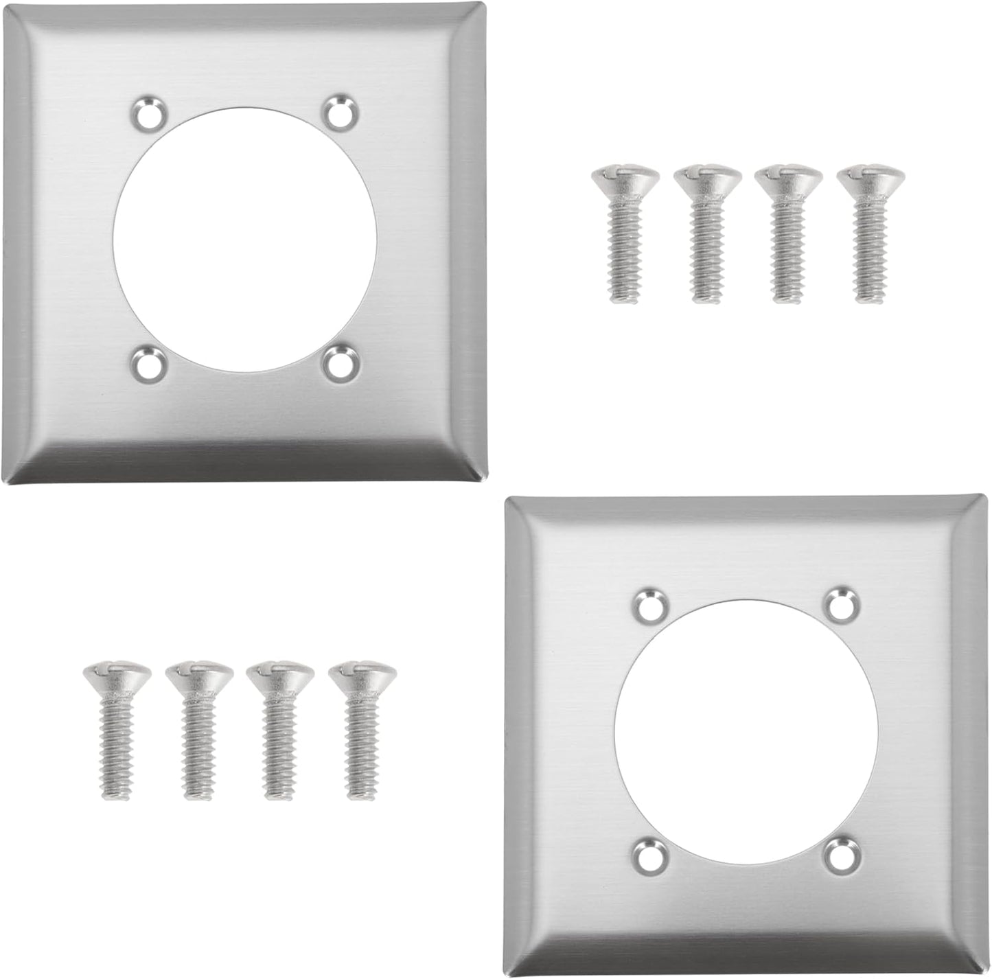Single Hole Receptacle Wall Plate, Outlet Covers Wall Plate for Hubbell Bryant 313292 SS701 9450A, 4.56" Length 4.5" Width 0.21" Thick (Pack of 3)