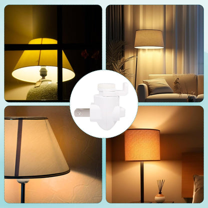 Plug in Night Light Module Base Socket with ON/Off Switch with Shade Mounting Clip for Decoration for Your Night Light (30Pack)